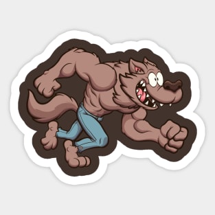 Running Werewolf Sticker